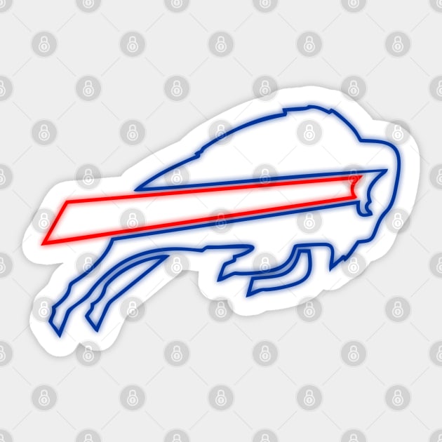 Buffalo Bills Neon! Sticker by Olievera
